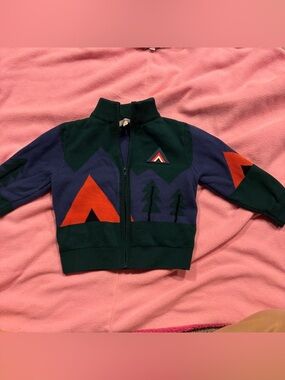 Catimini full zip camping sweater size 12/18 months
